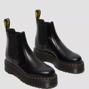 Dr. Martens Leather Platform Chelsea Boots